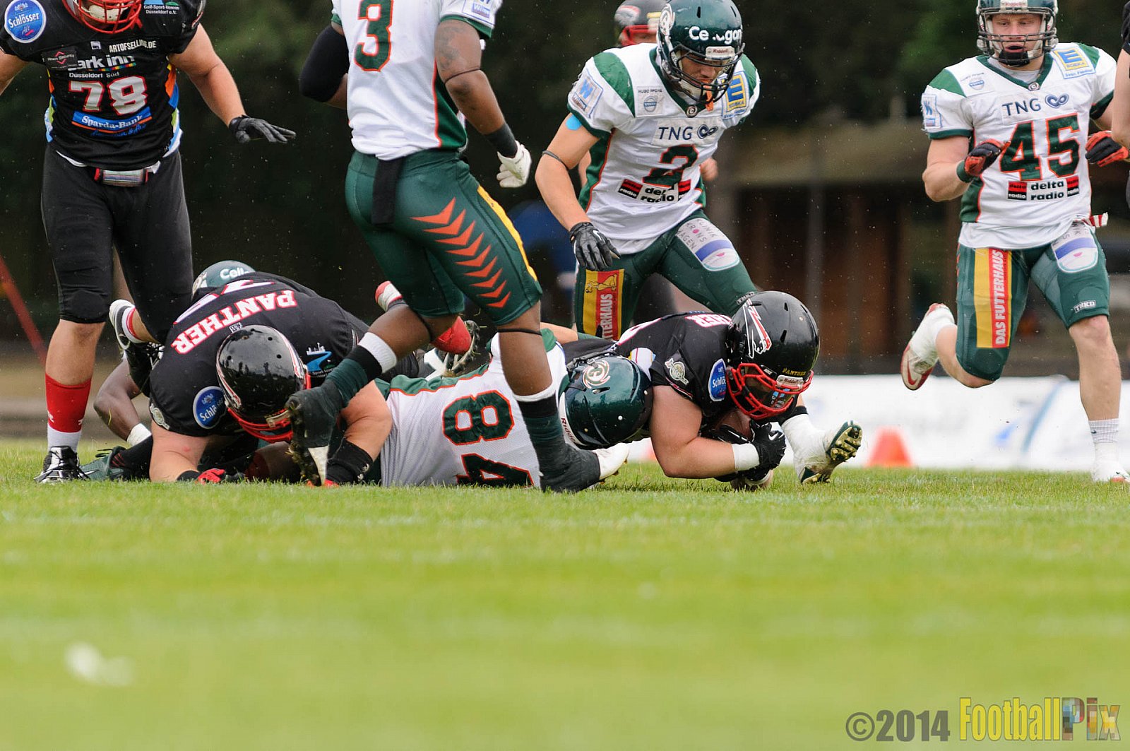 Düsseldorf Panther vs. Kiel Baltic Hurricanes - 06.07.2014 GFL Nord: Düsseldorf Panther vs. Kiel Baltic Hurricanes (26:67) 