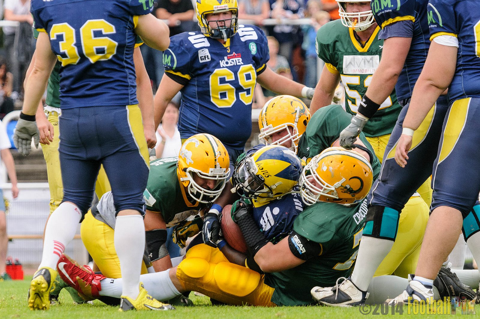 Cologne Crocodiles vs. Hildesheim Invaders  - 14.09.2014 GFL2 Nord: Cologne Crocodiles vs. Hildesheim Invaders (56:28) 
