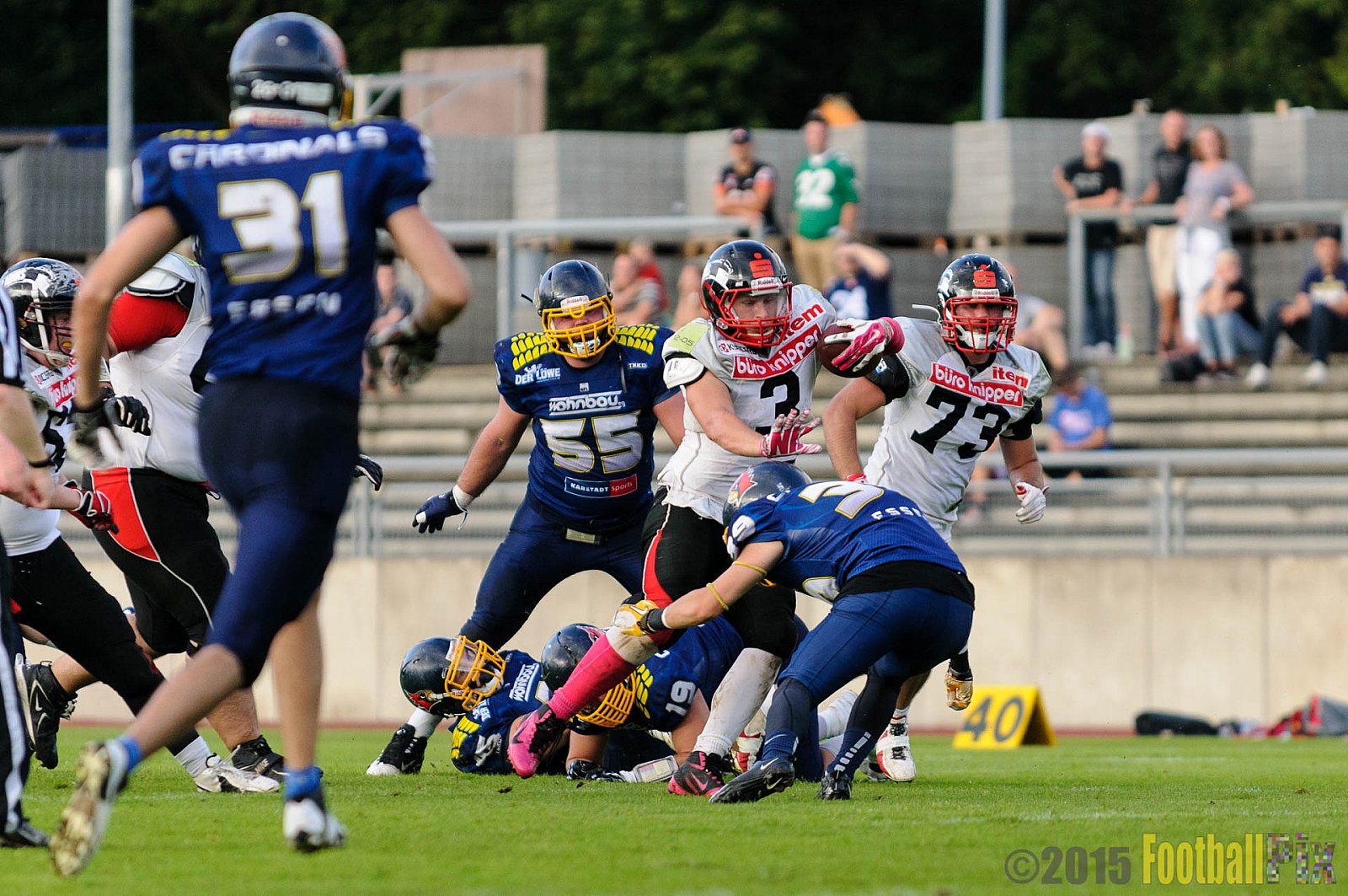 Essen Assindia Cardinals vs. Solingen Paladins - 29.08.2015 RL NRW: Essen Assindia Cardinals vs. Solingen Paladins (33:07)
