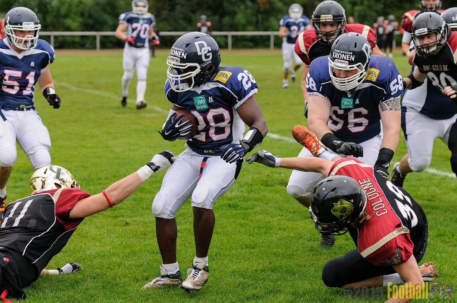 Dortmund Giants vs. Cologne Falcons - 13.09.2015 OL NRW: Dortmund Giants vs. Cologne Falcons (12:44)