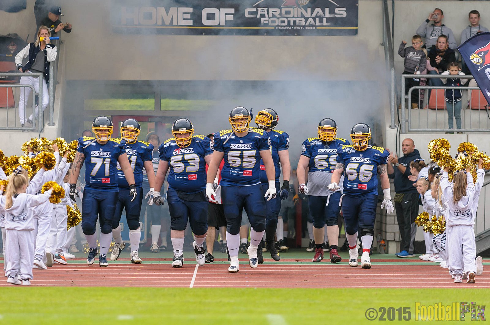 Essen Assindia Cardinals vs. Ritterhude Badgers - 19.09.2015 RL NRW: Essen Assindia Cardinals vs. Ritterhude Badgers (43:0)