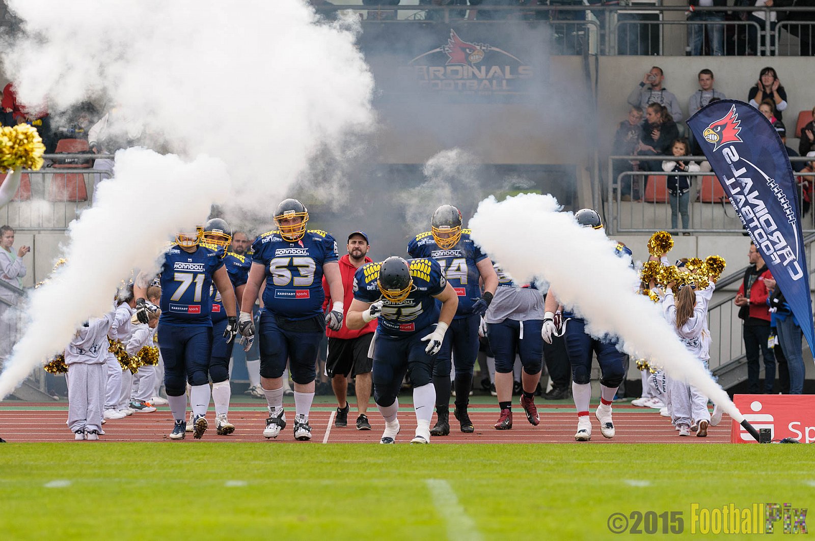 Essen Assindia Cardinals vs. Ritterhude Badgers - 19.09.2015 RL NRW: Essen Assindia Cardinals vs. Ritterhude Badgers (43:0)