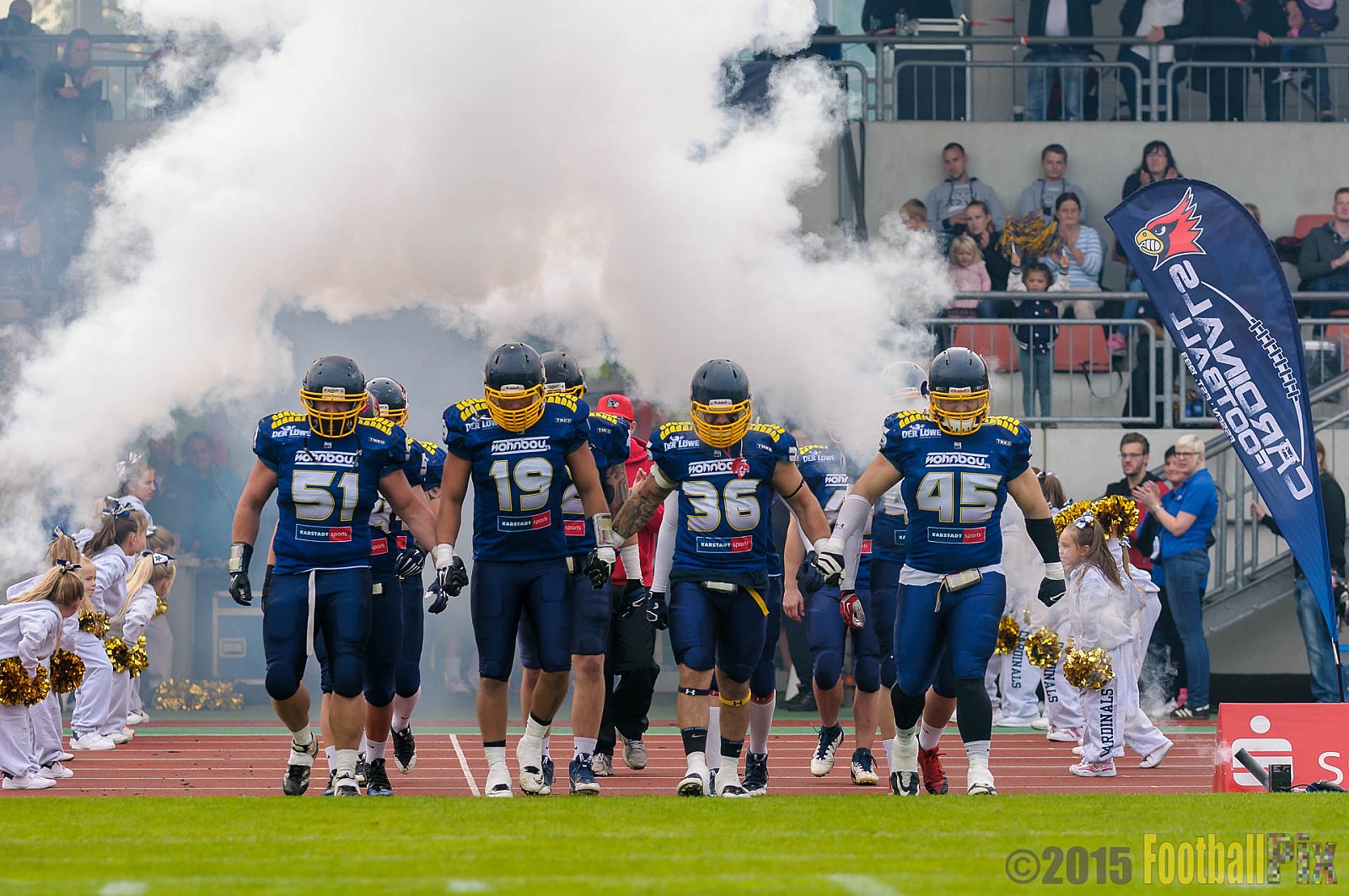 Essen Assindia Cardinals vs. Ritterhude Badgers - 19.09.2015 RL NRW: Essen Assindia Cardinals vs. Ritterhude Badgers (43:0)
