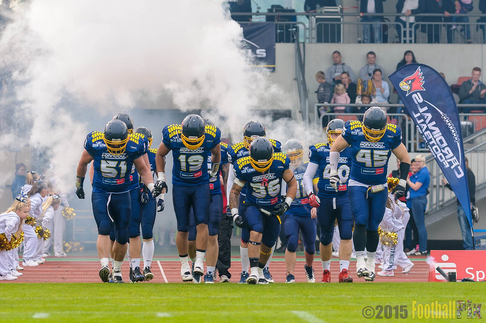 Essen Assindia Cardinals vs. Ritterhude Badgers - 19.09.2015 RL NRW: Essen Assindia Cardinals vs. Ritterhude Badgers (43:0)
