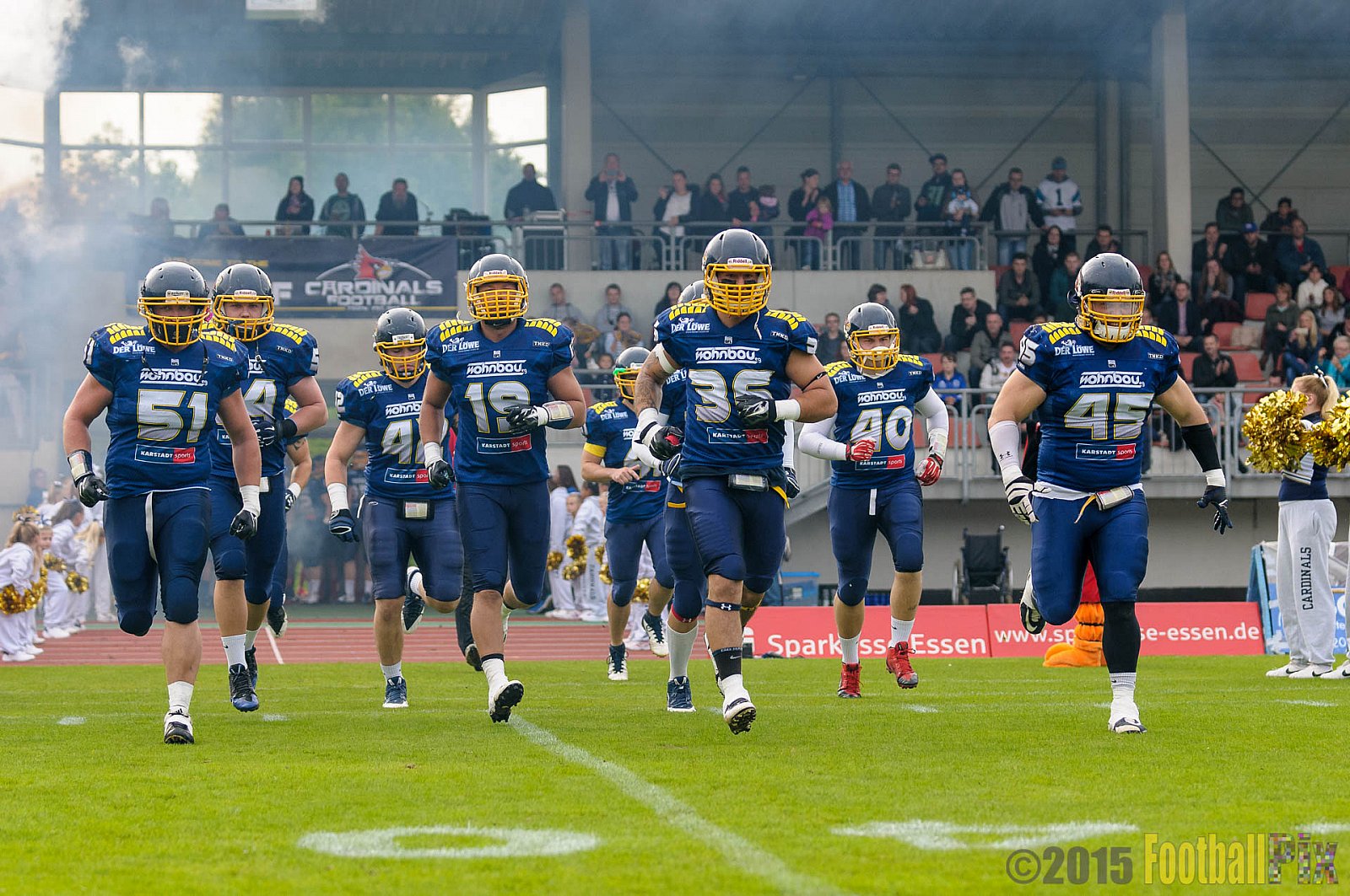 Essen Assindia Cardinals vs. Ritterhude Badgers - 19.09.2015 RL NRW: Essen Assindia Cardinals vs. Ritterhude Badgers (43:0)