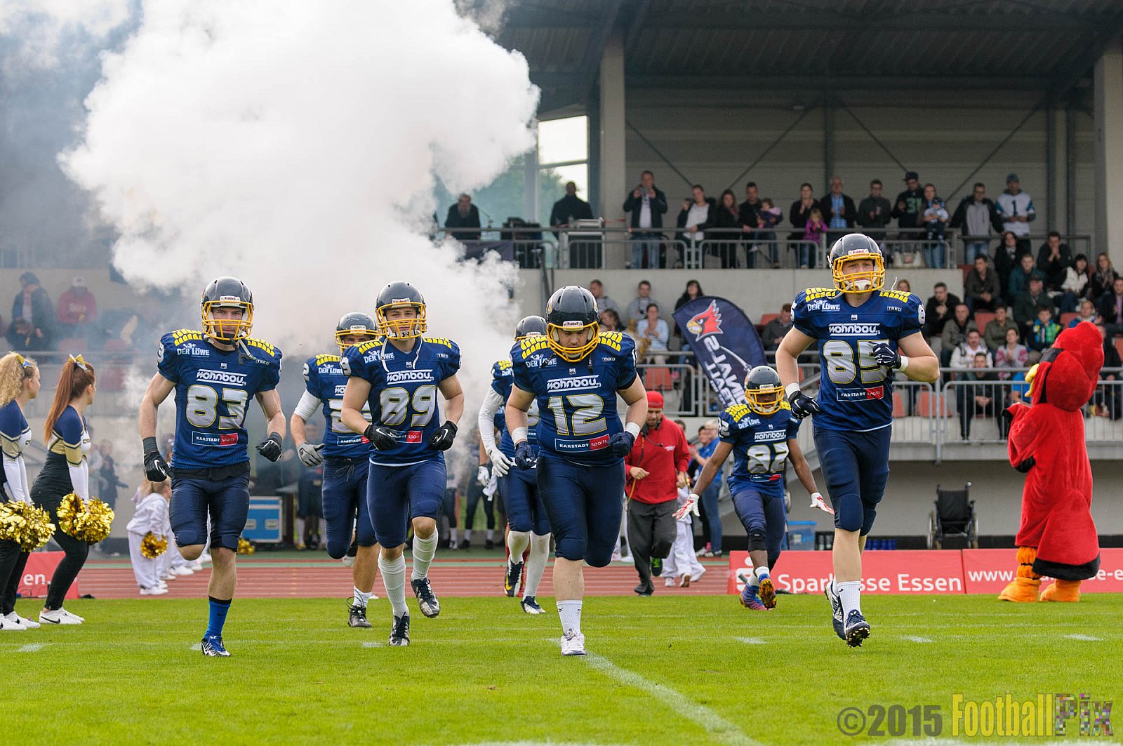 Essen Assindia Cardinals vs. Ritterhude Badgers - 19.09.2015 RL NRW: Essen Assindia Cardinals vs. Ritterhude Badgers (43:0)