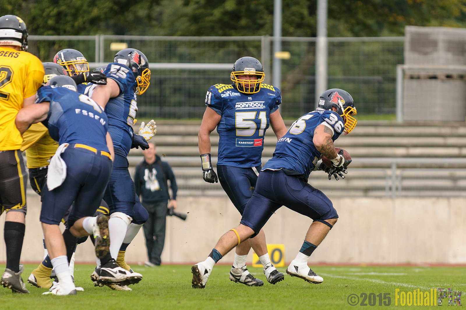 Essen Assindia Cardinals vs. Ritterhude Badgers - 19.09.2015 RL NRW: Essen Assindia Cardinals vs. Ritterhude Badgers (43:0)