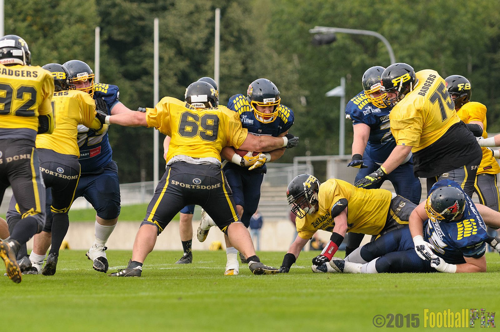 Essen Assindia Cardinals vs. Ritterhude Badgers - 19.09.2015 RL NRW: Essen Assindia Cardinals vs. Ritterhude Badgers (43:0)
