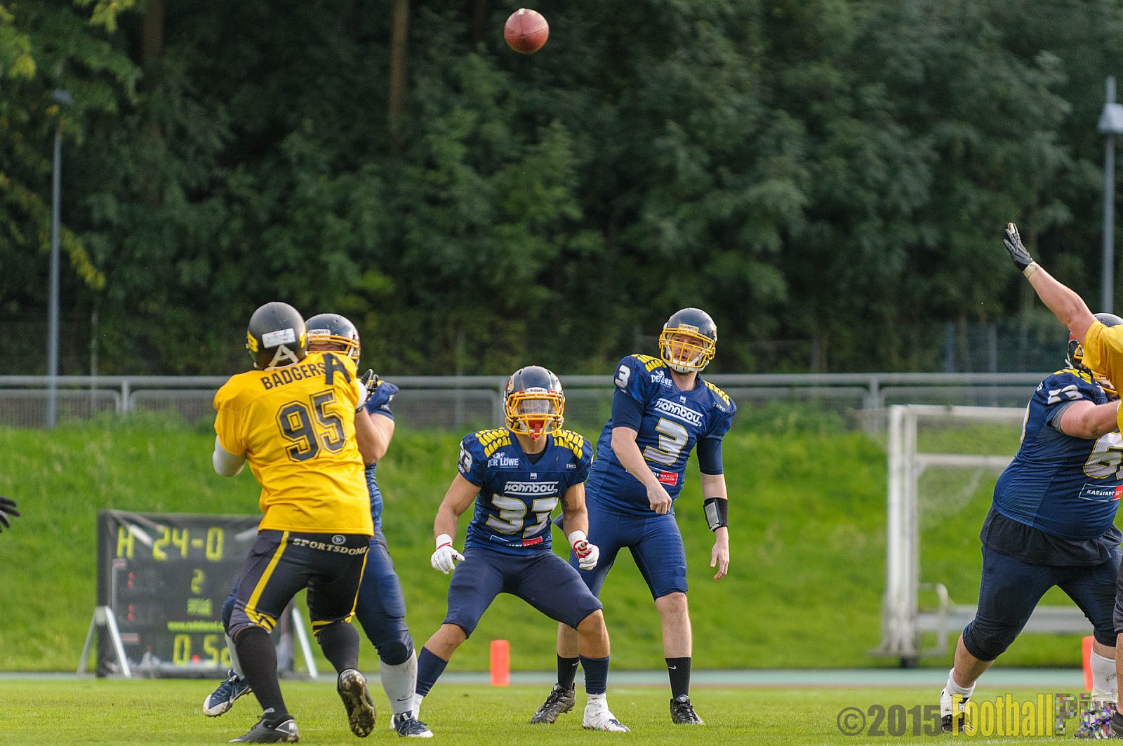 Essen Assindia Cardinals vs. Ritterhude Badgers - 19.09.2015 RL NRW: Essen Assindia Cardinals vs. Ritterhude Badgers (43:0)