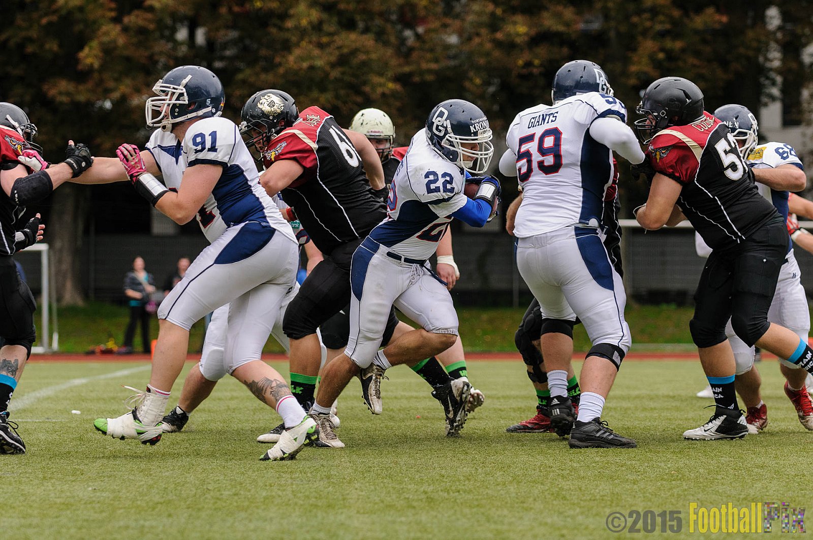 Cologne Falcons vs. Dortmund Giants - 20.09.2015 OL NRW: Cologne Falcons vs. Dortmund Giants (38:16)