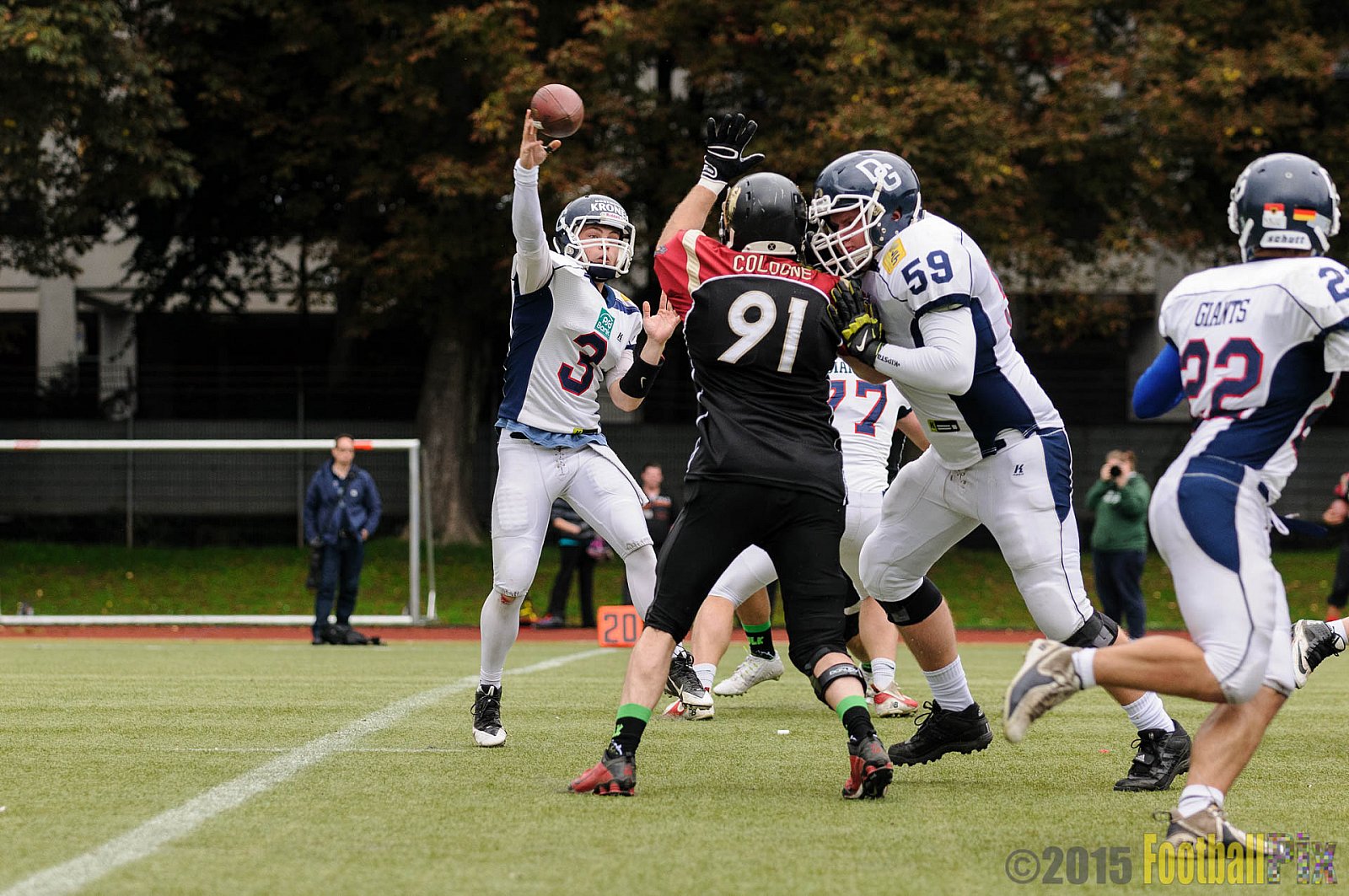 Cologne Falcons vs. Dortmund Giants - 20.09.2015 OL NRW: Cologne Falcons vs. Dortmund Giants (38:16)