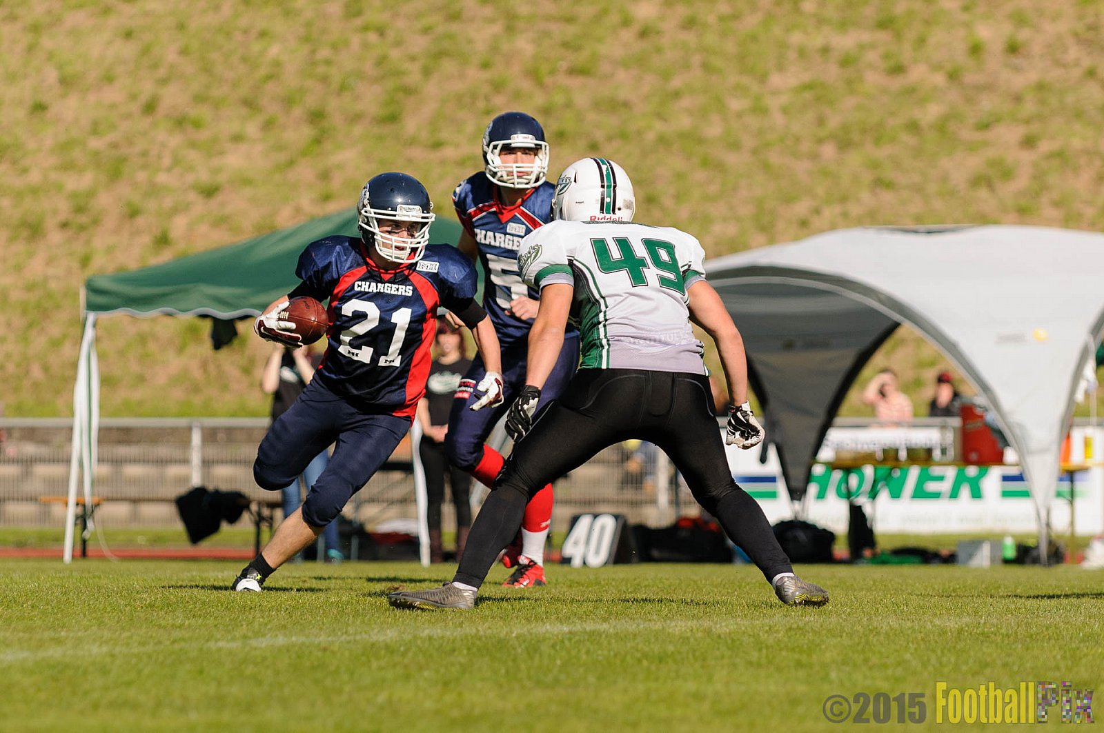 Recklinghausen Chargers vs. Mülheim Shamrocks - 03.10.2015 LL Ost NRW: Recklinghausen Chargers vs. Mülheim Shamrocks (7:21)