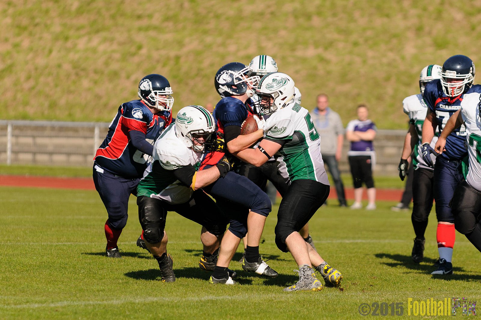 Recklinghausen Chargers vs. Mülheim Shamrocks - 03.10.2015 LL Ost NRW: Recklinghausen Chargers vs. Mülheim Shamrocks (7:21)