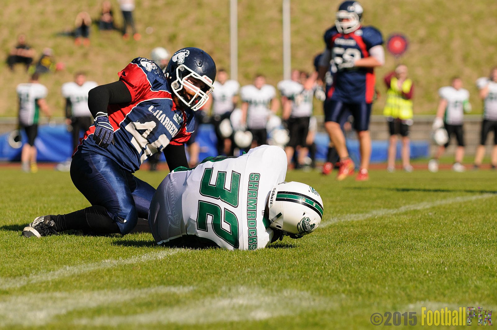 Recklinghausen Chargers vs. Mülheim Shamrocks - 03.10.2015 LL Ost NRW: Recklinghausen Chargers vs. Mülheim Shamrocks (7:21)