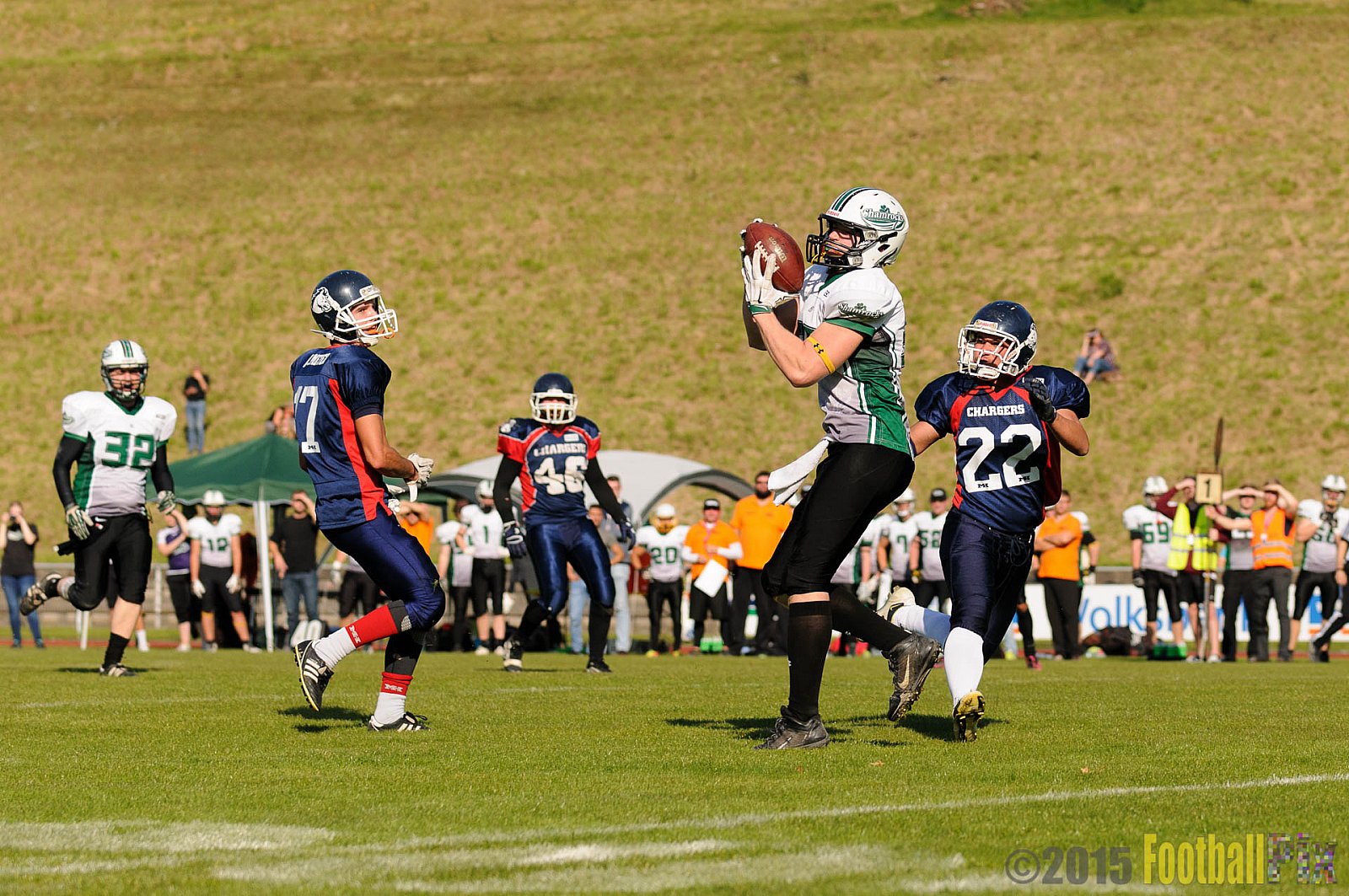 Recklinghausen Chargers vs. Mülheim Shamrocks - 03.10.2015 LL Ost NRW: Recklinghausen Chargers vs. Mülheim Shamrocks (7:21)