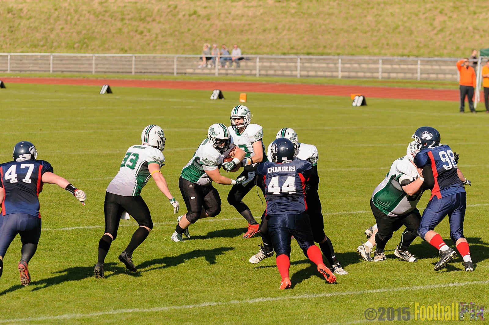 Recklinghausen Chargers vs. Mülheim Shamrocks - 03.10.2015 LL Ost NRW: Recklinghausen Chargers vs. Mülheim Shamrocks (7:21)