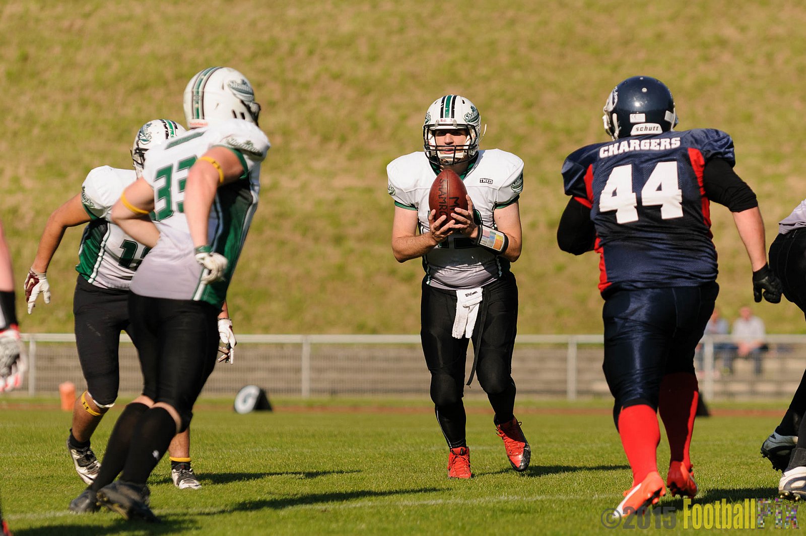 Recklinghausen Chargers vs. Mülheim Shamrocks - 03.10.2015 LL Ost NRW: Recklinghausen Chargers vs. Mülheim Shamrocks (7:21)