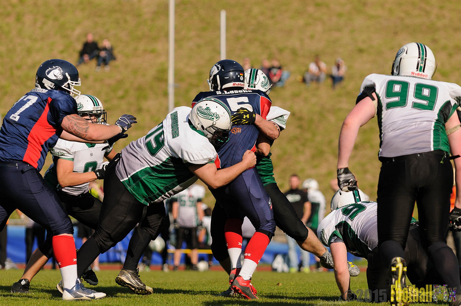 Recklinghausen Chargers vs. Mülheim Shamrocks - 03.10.2015 LL Ost NRW: Recklinghausen Chargers vs. Mülheim Shamrocks (7:21)
