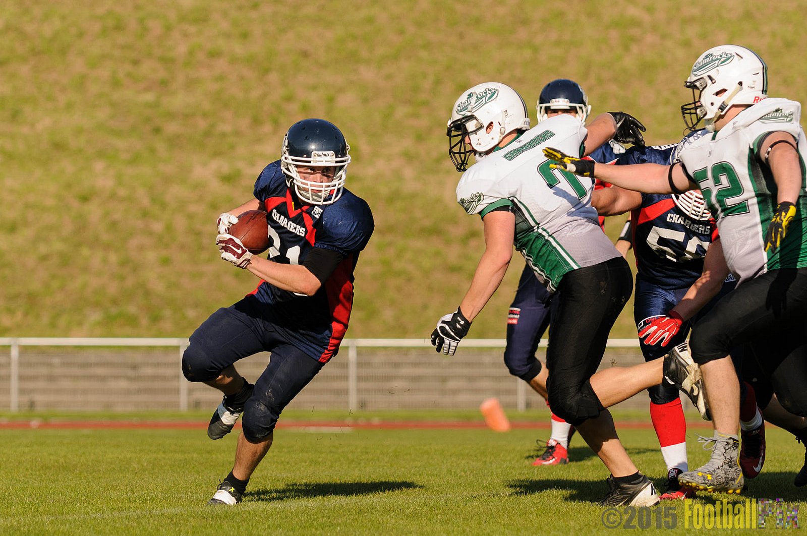 Recklinghausen Chargers vs. Mülheim Shamrocks - 03.10.2015 LL Ost NRW: Recklinghausen Chargers vs. Mülheim Shamrocks (7:21)