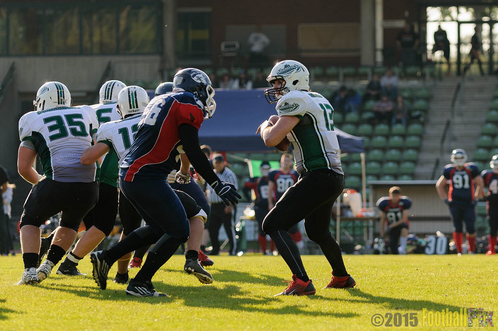 Recklinghausen Chargers vs. Mülheim Shamrocks - 03.10.2015 LL Ost NRW: Recklinghausen Chargers vs. Mülheim Shamrocks (7:21)