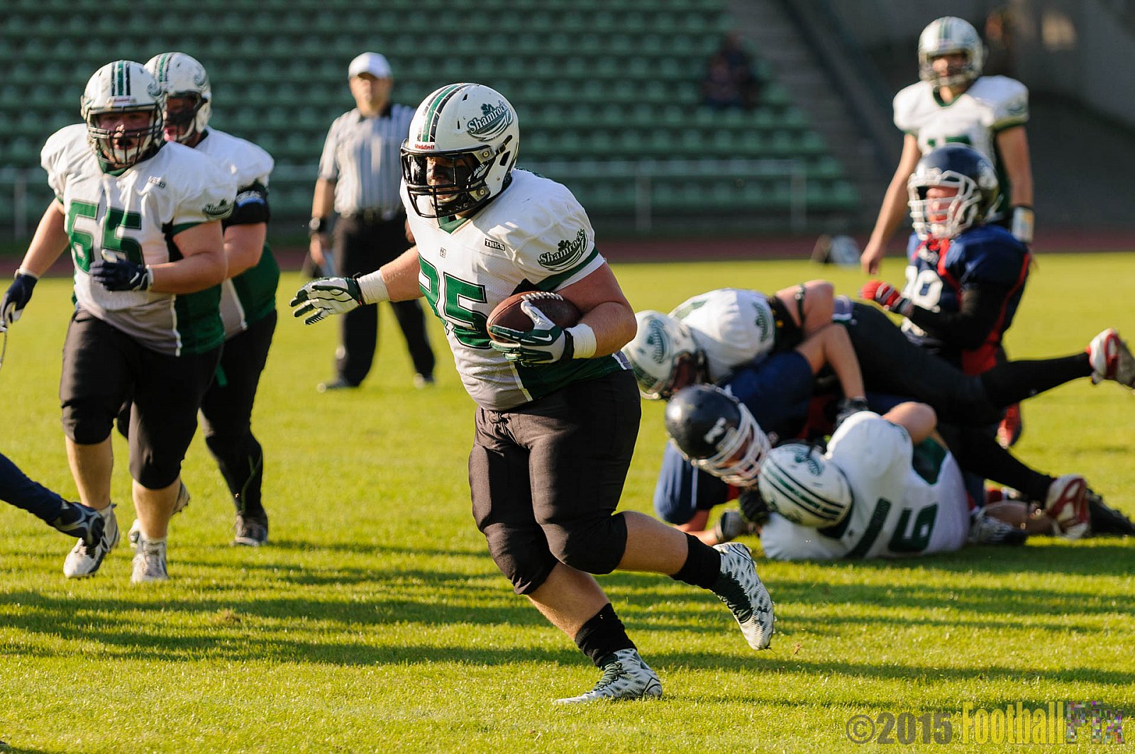 Recklinghausen Chargers vs. Mülheim Shamrocks - 03.10.2015 LL Ost NRW: Recklinghausen Chargers vs. Mülheim Shamrocks (7:21)
