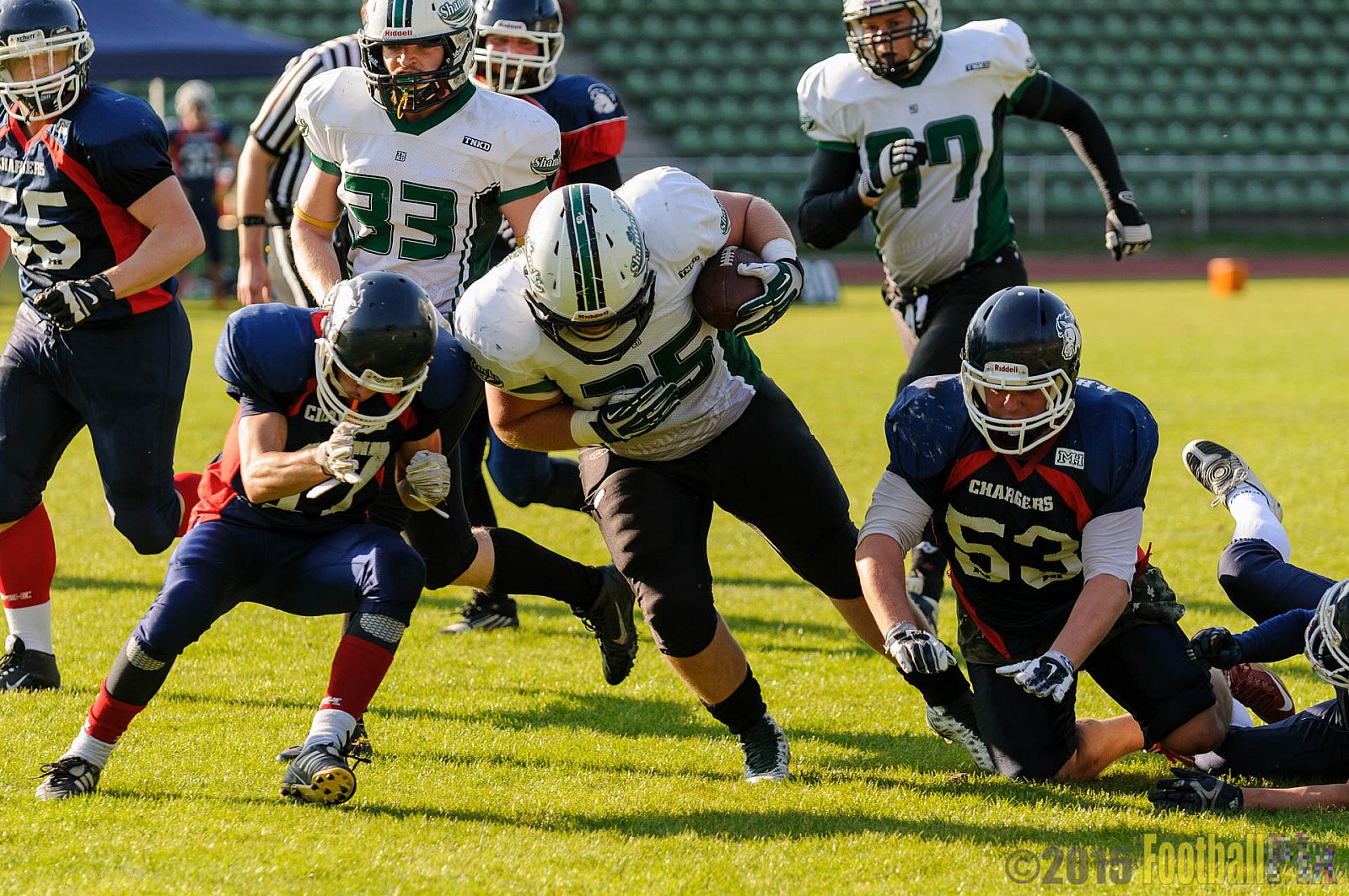 Recklinghausen Chargers vs. Mülheim Shamrocks - 03.10.2015 LL Ost NRW: Recklinghausen Chargers vs. Mülheim Shamrocks (7:21)