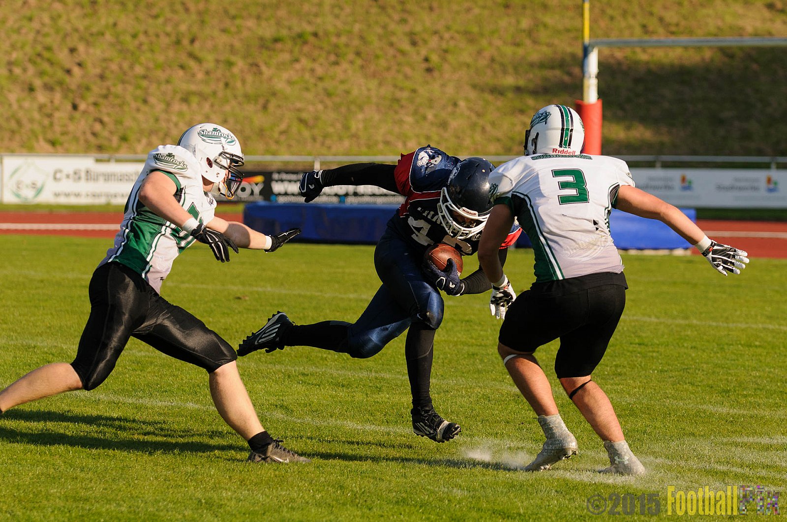 Recklinghausen Chargers vs. Mülheim Shamrocks - 03.10.2015 LL Ost NRW: Recklinghausen Chargers vs. Mülheim Shamrocks (7:21)