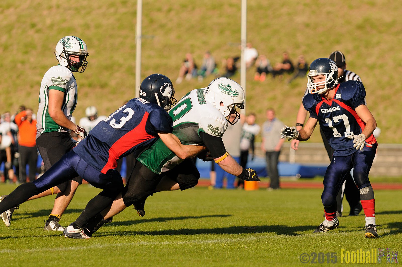 Recklinghausen Chargers vs. Mülheim Shamrocks - 03.10.2015 LL Ost NRW: Recklinghausen Chargers vs. Mülheim Shamrocks (7:21)