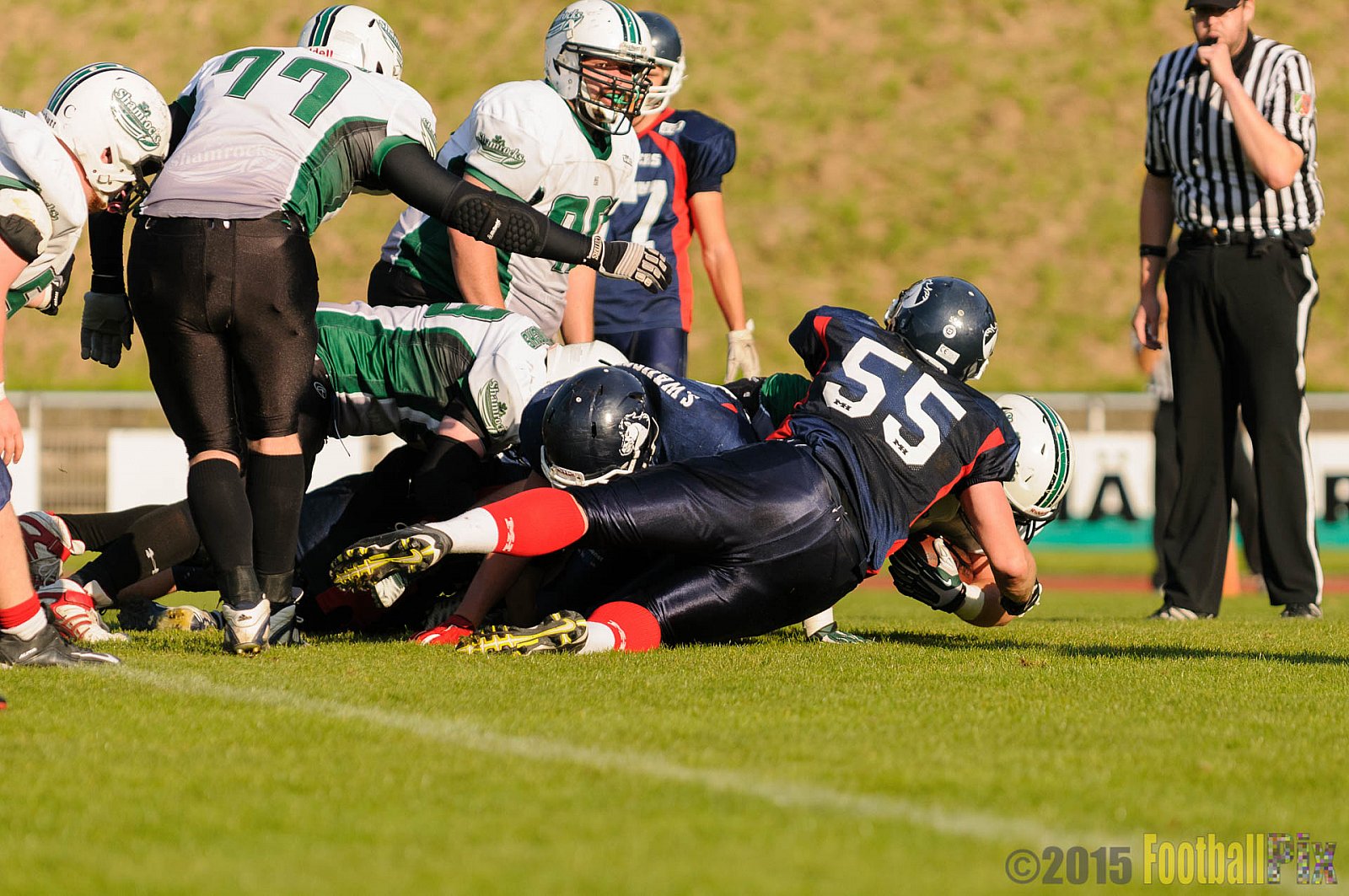 Recklinghausen Chargers vs. Mülheim Shamrocks - 03.10.2015 LL Ost NRW: Recklinghausen Chargers vs. Mülheim Shamrocks (7:21)