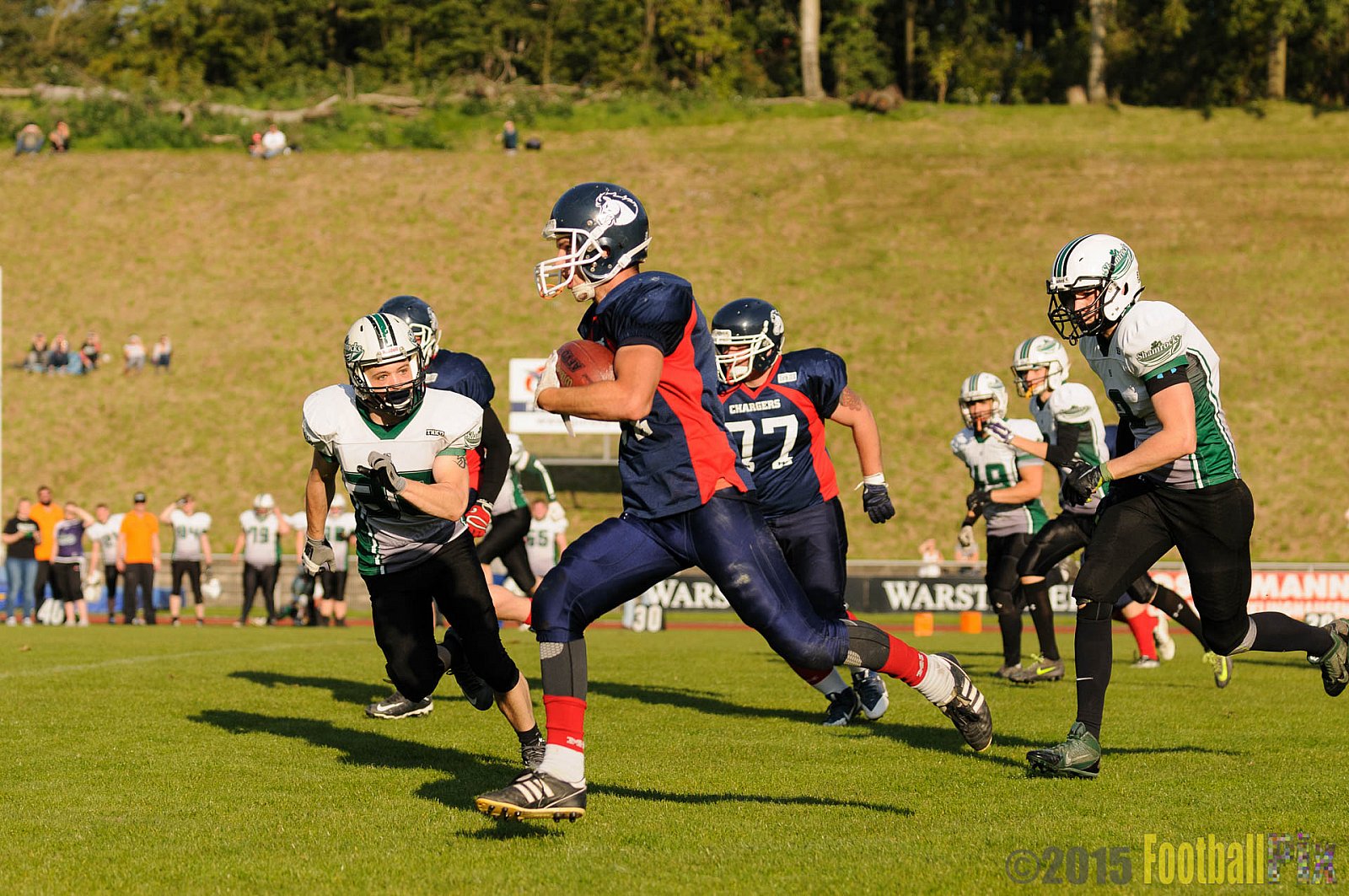 Recklinghausen Chargers vs. Mülheim Shamrocks - 03.10.2015 LL Ost NRW: Recklinghausen Chargers vs. Mülheim Shamrocks (7:21)