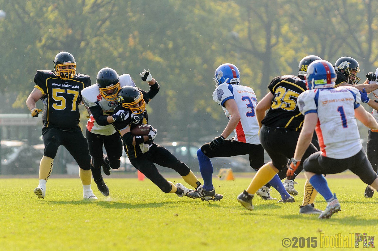 Bocholt Rhinos vs. Düsseldorf Bulldozer - 04.10.2015 LL Mitte NRW: Bocholt Rhinos vs. Düsseldorf Bulldozer (14:2)