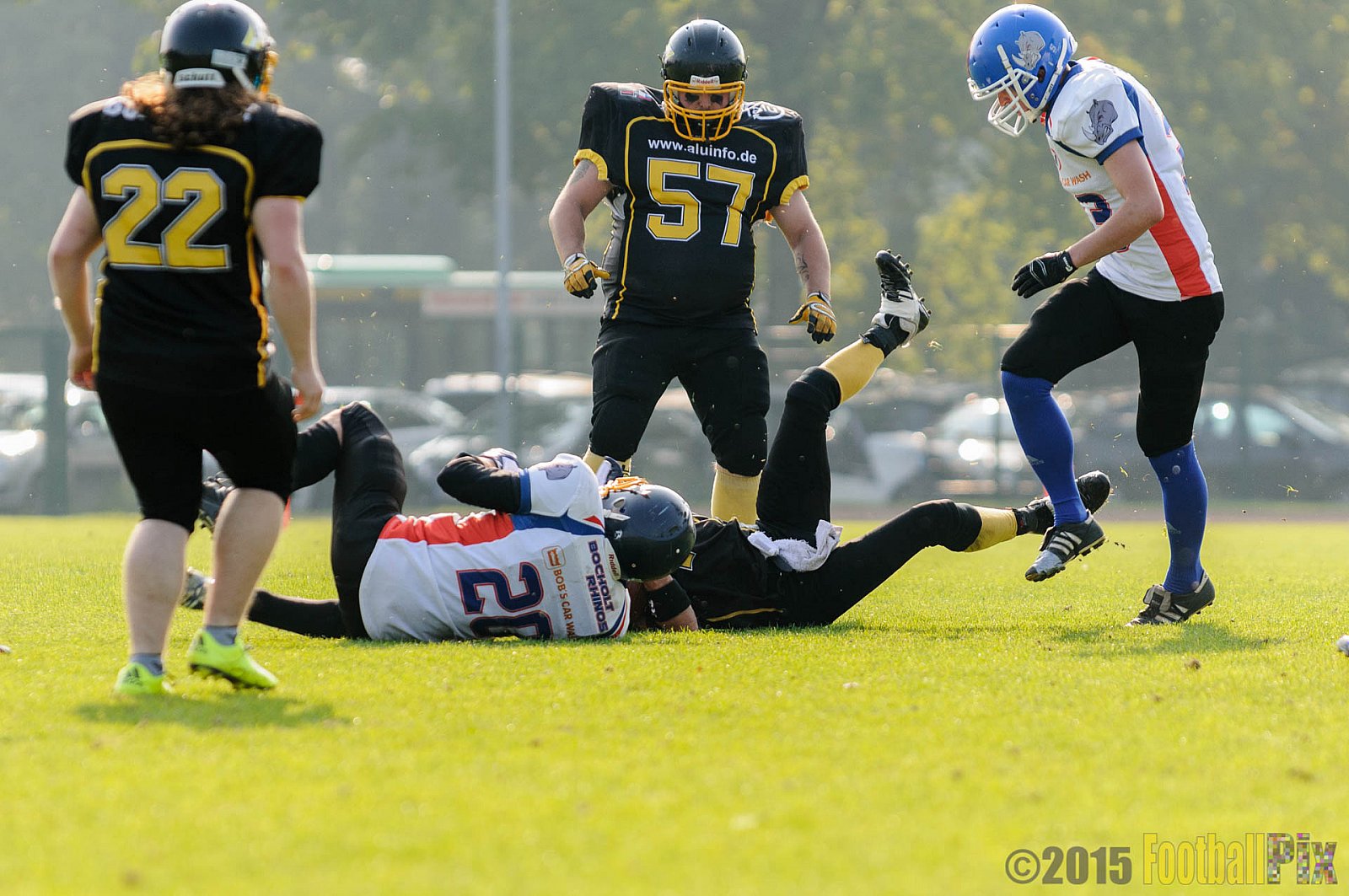 Bocholt Rhinos vs. Düsseldorf Bulldozer - 04.10.2015 LL Mitte NRW: Bocholt Rhinos vs. Düsseldorf Bulldozer (14:2)