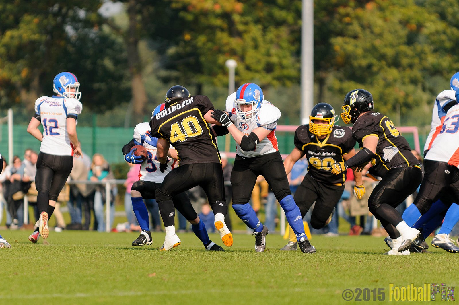 Bocholt Rhinos vs. Düsseldorf Bulldozer - 04.10.2015 LL Mitte NRW: Bocholt Rhinos vs. Düsseldorf Bulldozer (14:2)