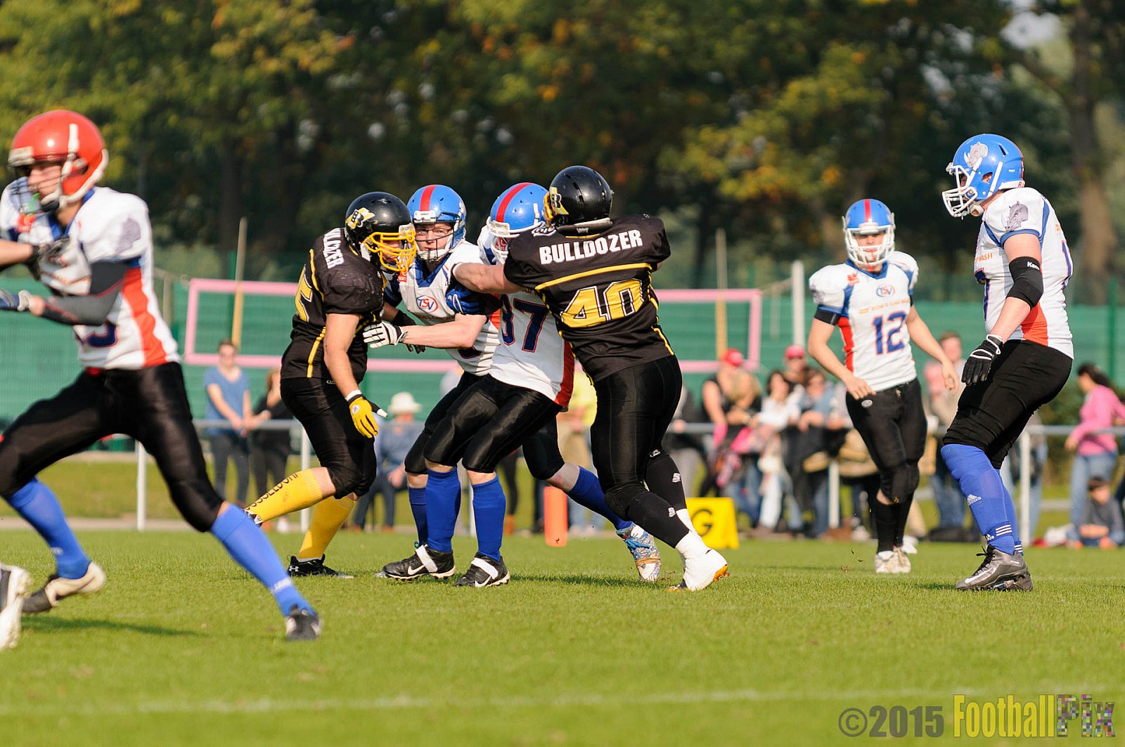 Bocholt Rhinos vs. Düsseldorf Bulldozer - 04.10.2015 LL Mitte NRW: Bocholt Rhinos vs. Düsseldorf Bulldozer (14:2)