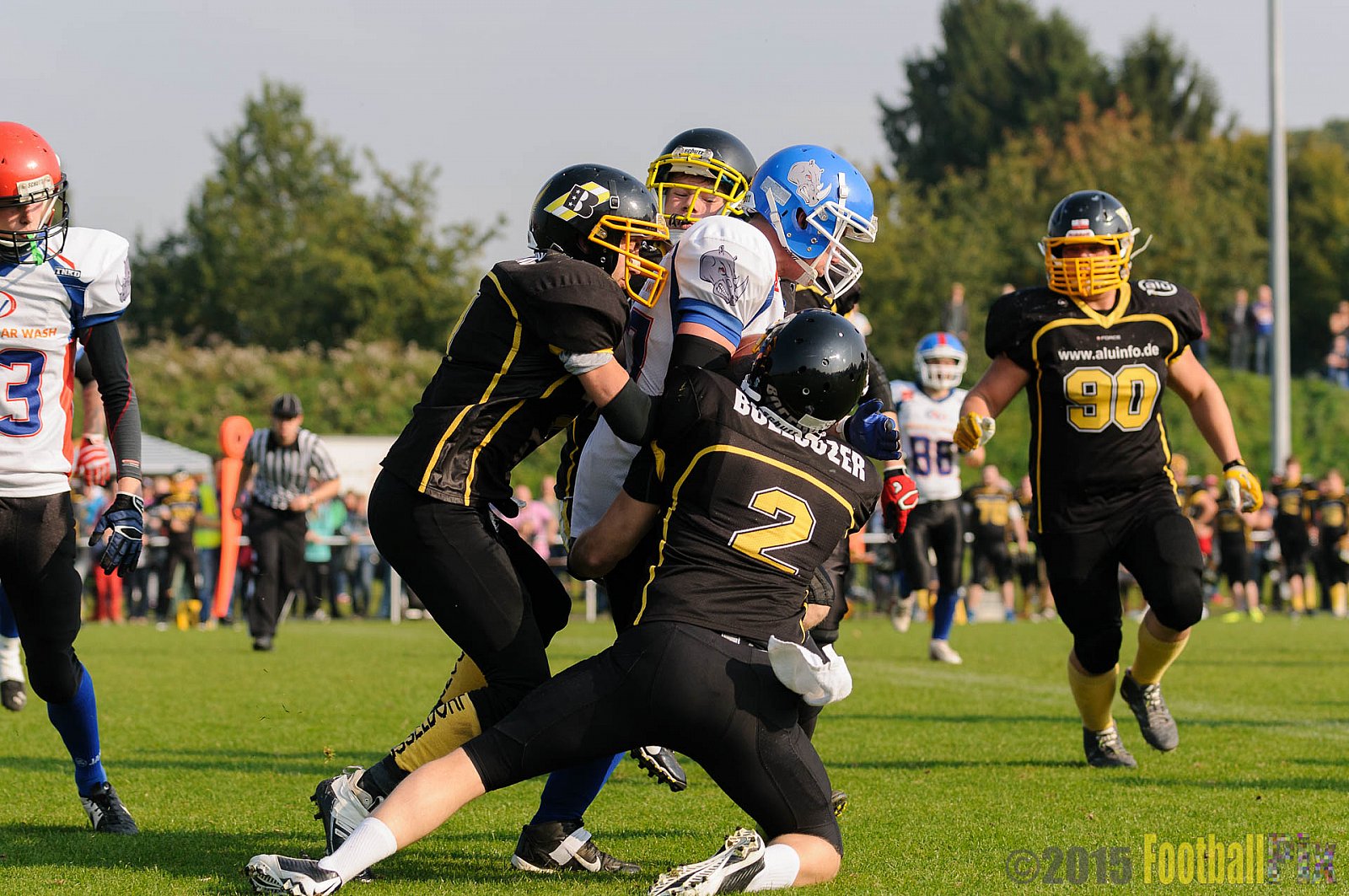 Bocholt Rhinos vs. Düsseldorf Bulldozer - 04.10.2015 LL Mitte NRW: Bocholt Rhinos vs. Düsseldorf Bulldozer (14:2)