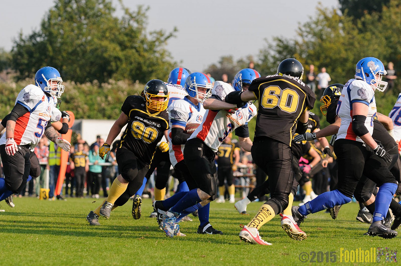 Bocholt Rhinos vs. Düsseldorf Bulldozer - 04.10.2015 LL Mitte NRW: Bocholt Rhinos vs. Düsseldorf Bulldozer (14:2)
