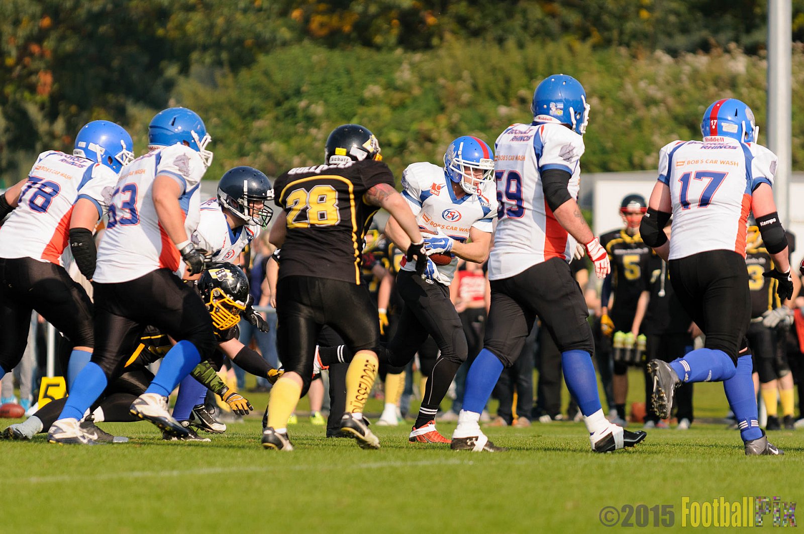 Bocholt Rhinos vs. Düsseldorf Bulldozer - 04.10.2015 LL Mitte NRW: Bocholt Rhinos vs. Düsseldorf Bulldozer (14:2)