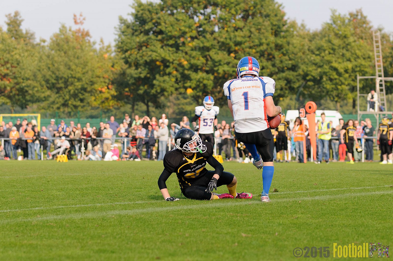 Bocholt Rhinos vs. Düsseldorf Bulldozer - 04.10.2015 LL Mitte NRW: Bocholt Rhinos vs. Düsseldorf Bulldozer (14:2)