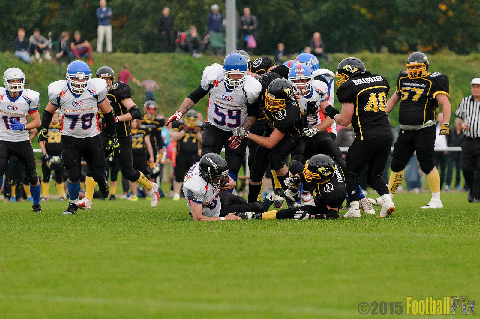 Bocholt Rhinos vs. Düsseldorf Bulldozer - 04.10.2015 LL Mitte NRW: Bocholt Rhinos vs. Düsseldorf Bulldozer (14:2)