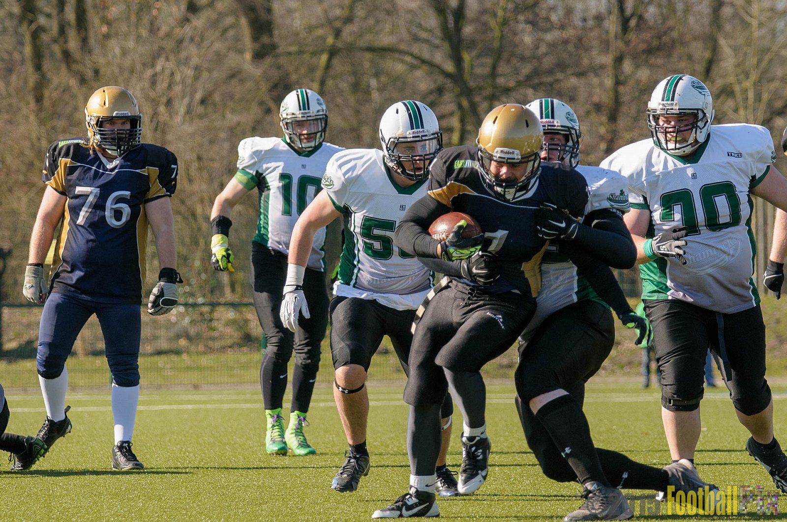Gelsenkirchen Devils vs. Mönchengladbach Wolfpack  - 08.03.2015 Scrimmage: Schiefbahn Riders, Mülheim Shamrocks
