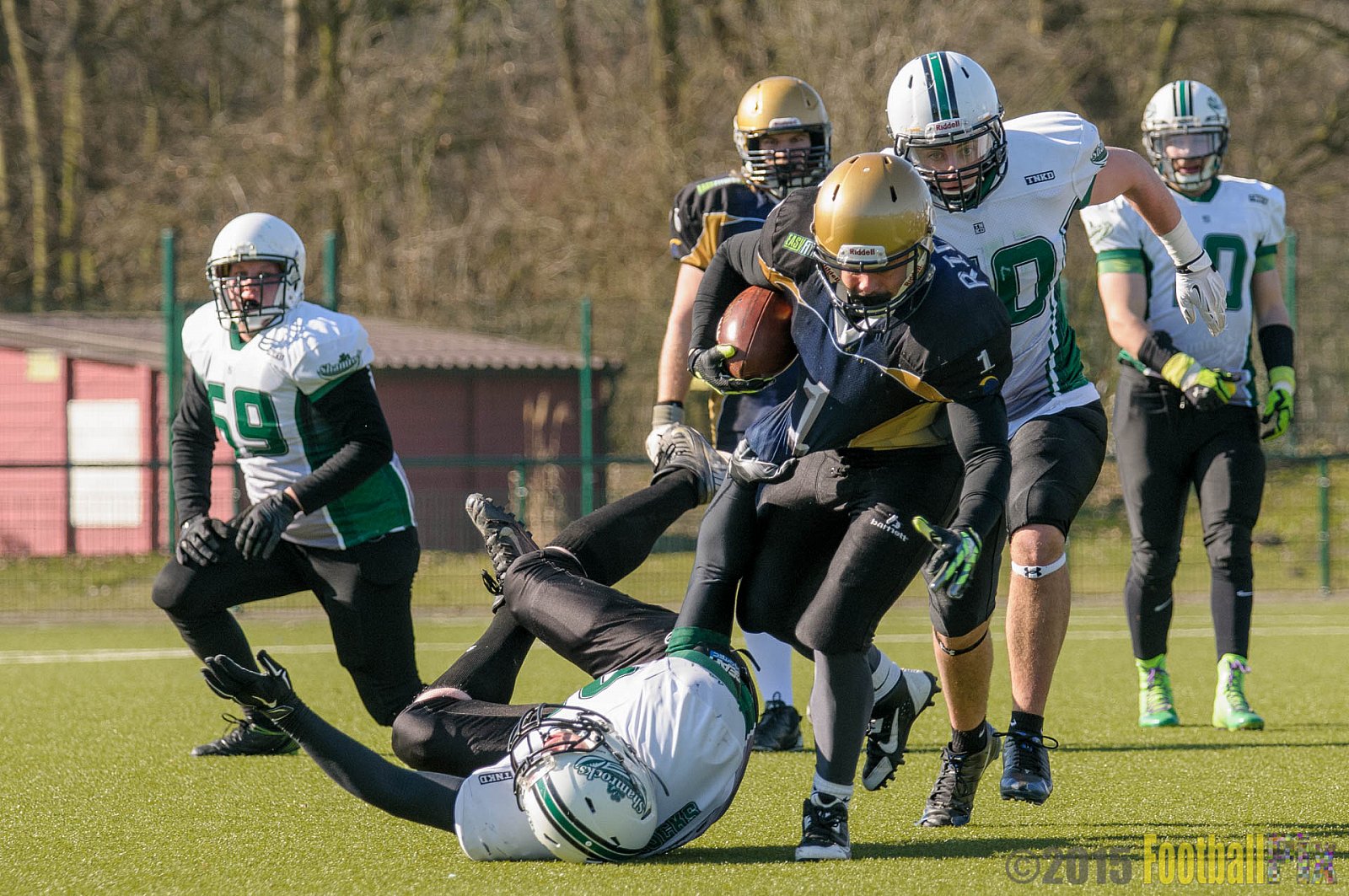 Gelsenkirchen Devils vs. Mönchengladbach Wolfpack  - 08.03.2015 Scrimmage: Schiefbahn Riders, Mülheim Shamrocks