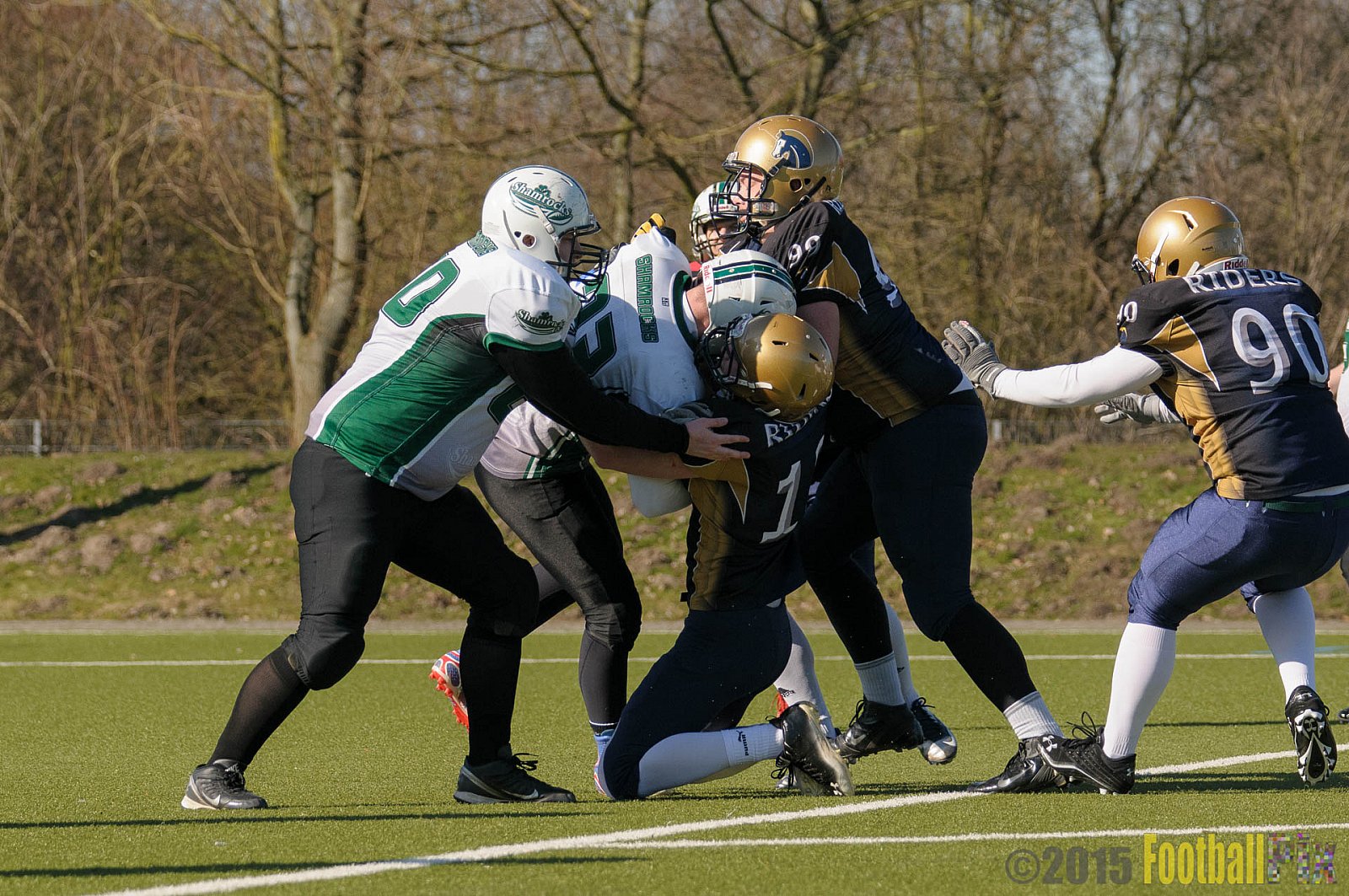 Gelsenkirchen Devils vs. Mönchengladbach Wolfpack  - 08.03.2015 Scrimmage: Schiefbahn Riders, Mülheim Shamrocks
