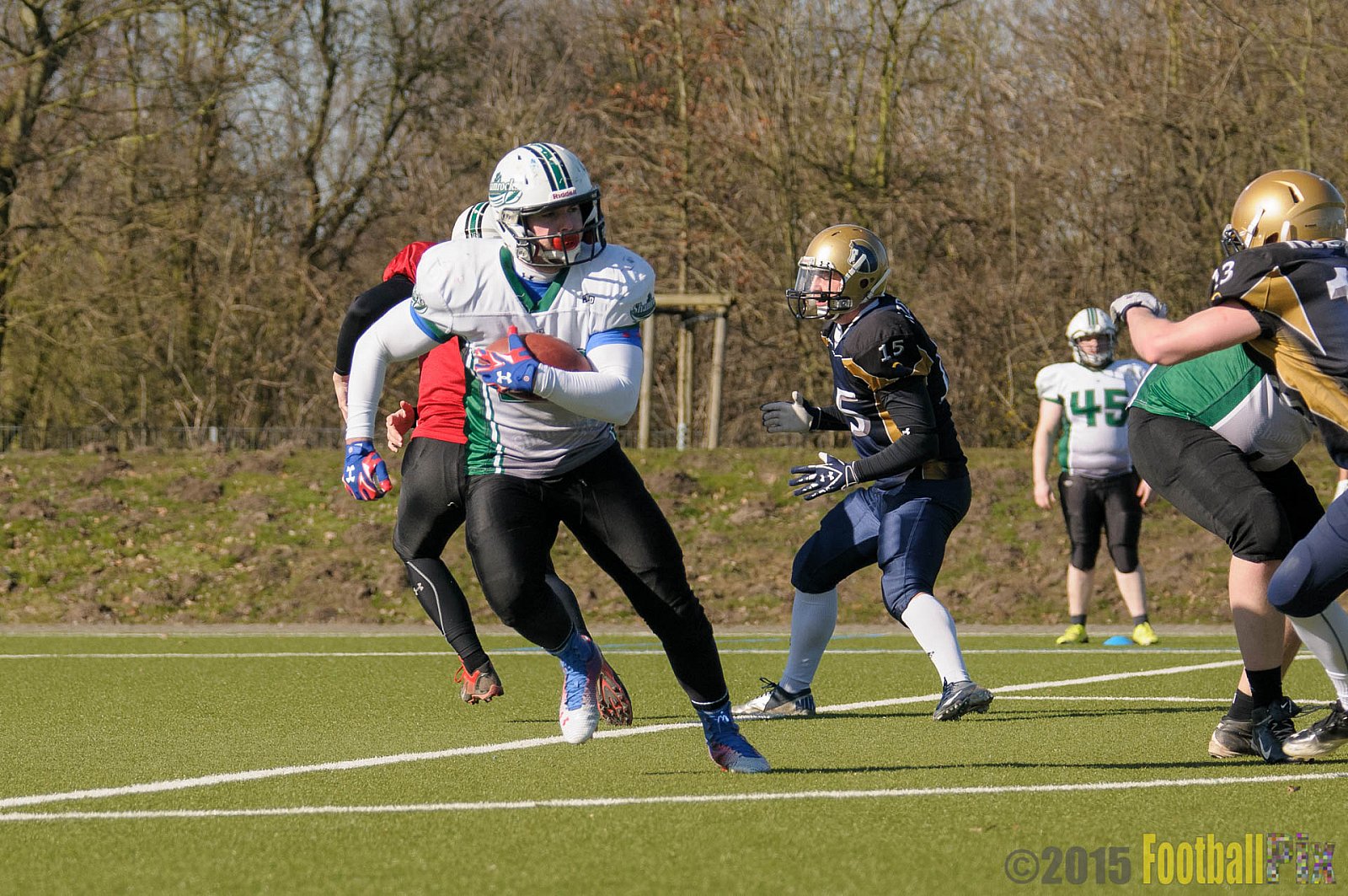 Gelsenkirchen Devils vs. Mönchengladbach Wolfpack  - 08.03.2015 Scrimmage: Schiefbahn Riders, Mülheim Shamrocks
