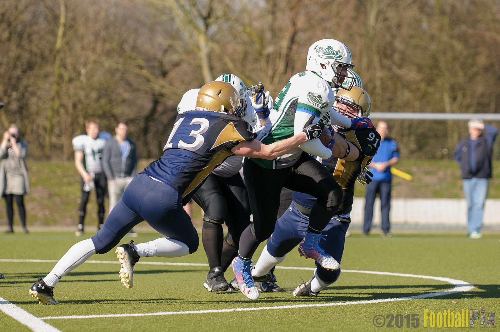 Gelsenkirchen Devils vs. Mönchengladbach Wolfpack  - 08.03.2015 Scrimmage: Schiefbahn Riders, Mülheim Shamrocks