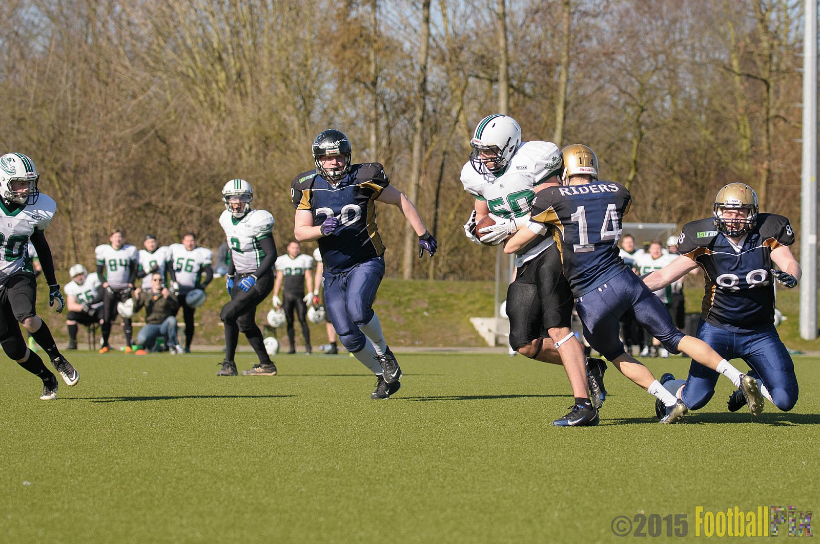 Gelsenkirchen Devils vs. Mönchengladbach Wolfpack  - 08.03.2015 Scrimmage: Schiefbahn Riders, Mülheim Shamrocks