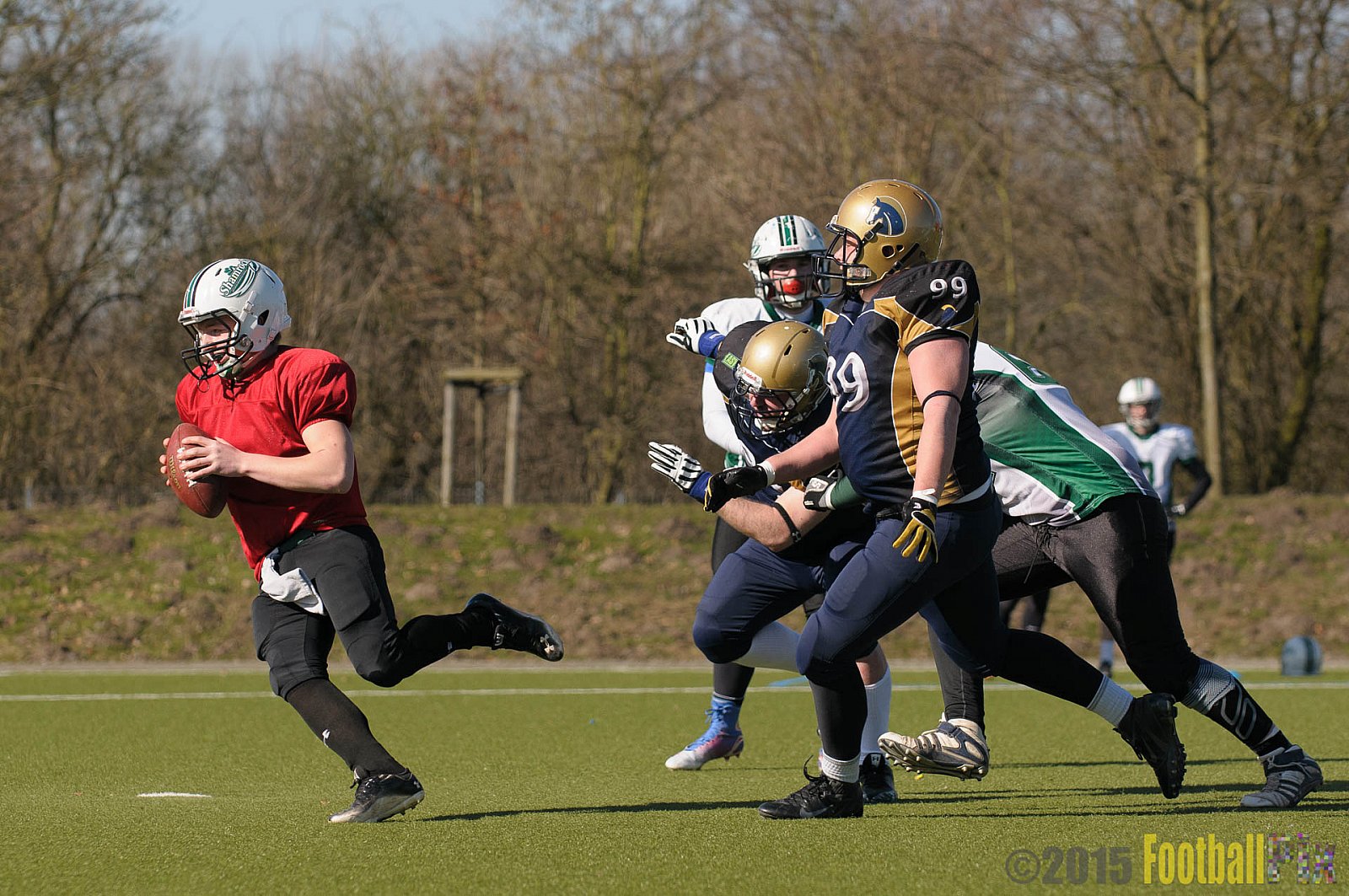 Gelsenkirchen Devils vs. Mönchengladbach Wolfpack  - 08.03.2015 Scrimmage: Schiefbahn Riders, Mülheim Shamrocks