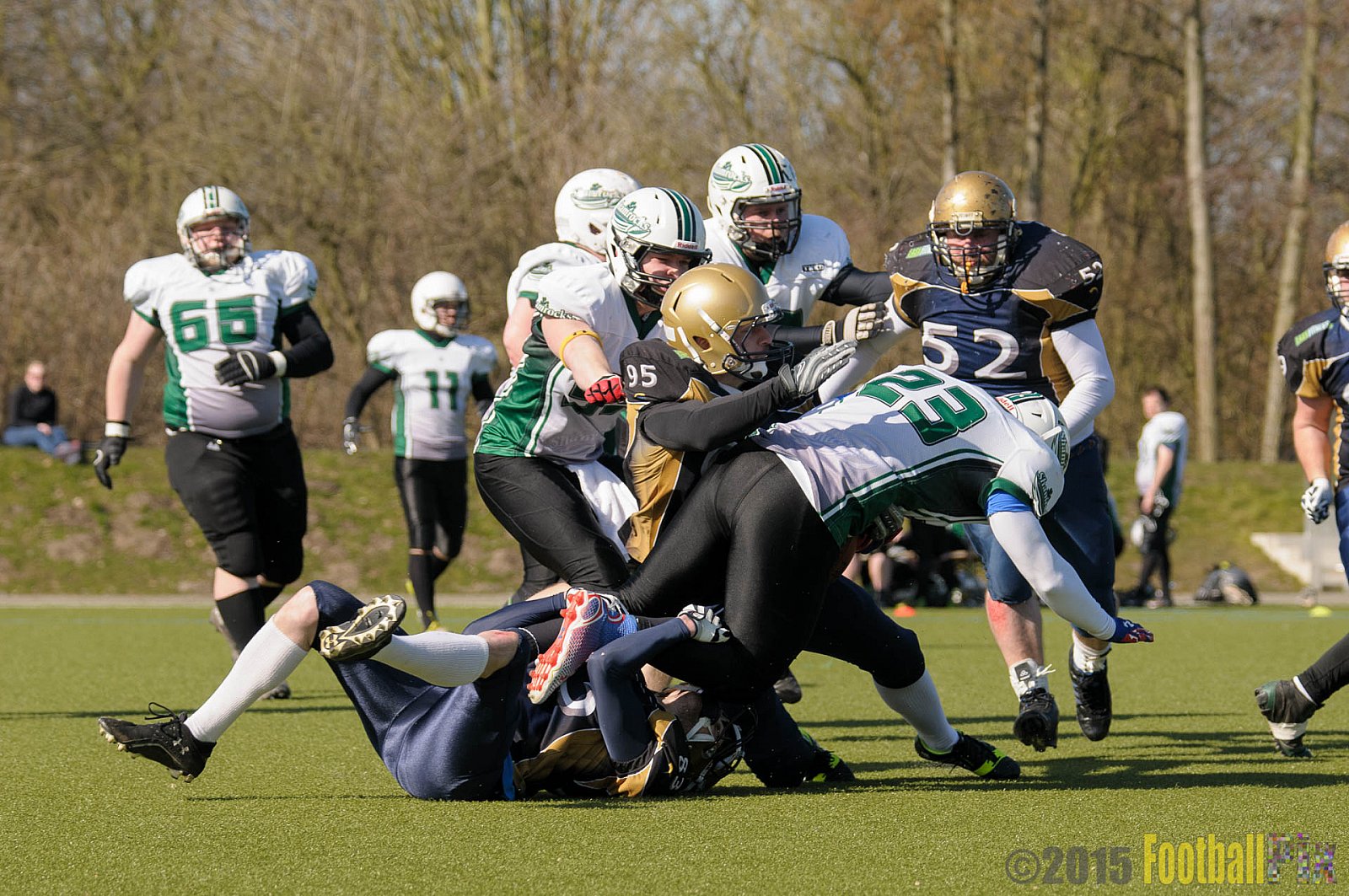 Gelsenkirchen Devils vs. Mönchengladbach Wolfpack  - 08.03.2015 Scrimmage: Schiefbahn Riders, Mülheim Shamrocks