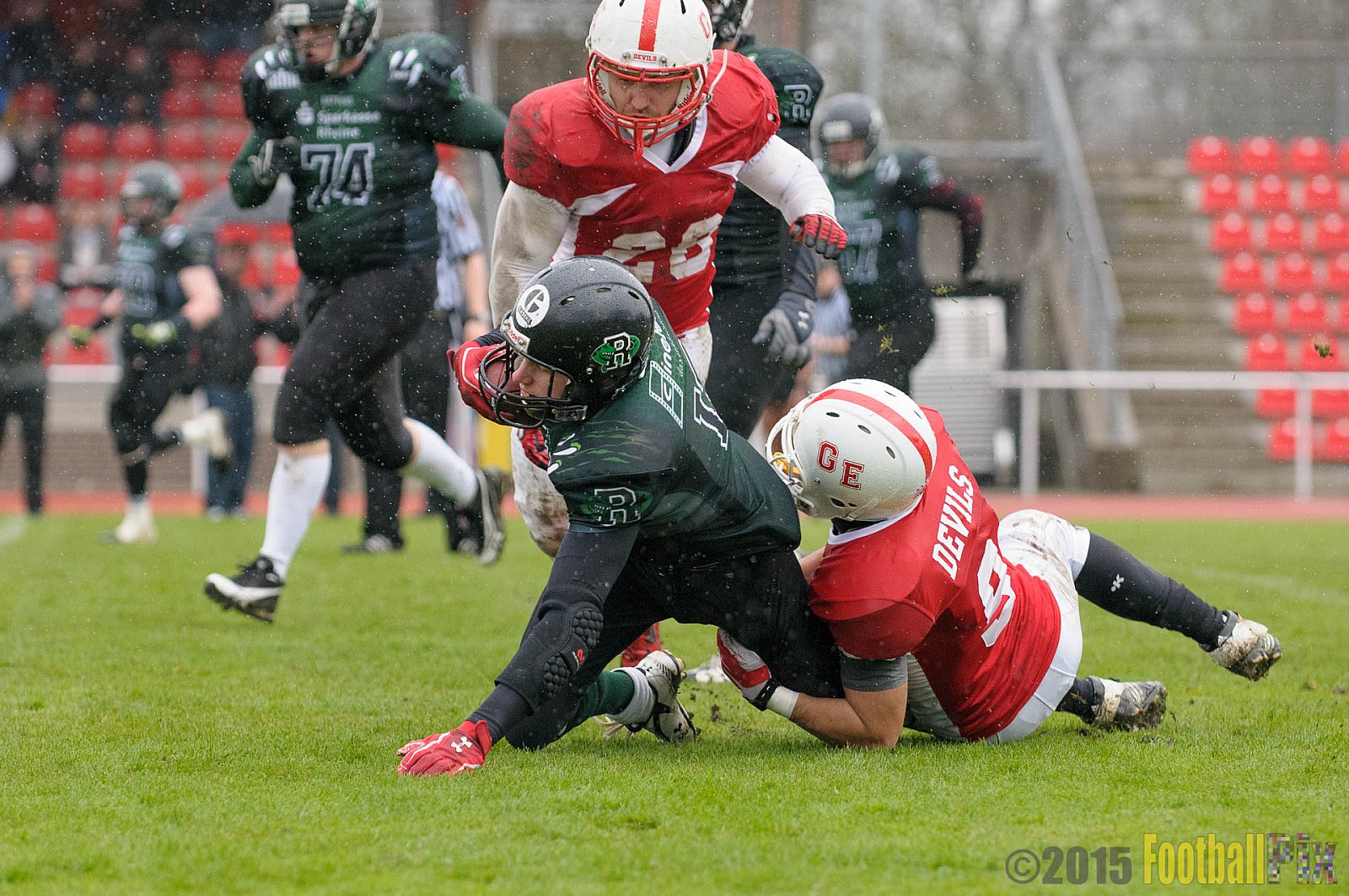 Preseason Game Rheine Raptors vs. Gelsenkirchen Devils    - 29.03.2015 Off-Season Game: Rheine Raptors vs. Gelsenkirchen Devils (9:0)