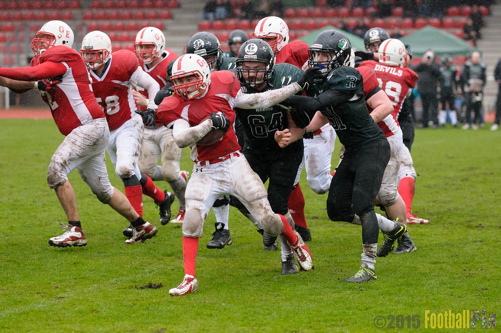 Preseason Game Rheine Raptors vs. Gelsenkirchen Devils    - 29.03.2015 Off-Season Game: Rheine Raptors vs. Gelsenkirchen Devils (9:0)