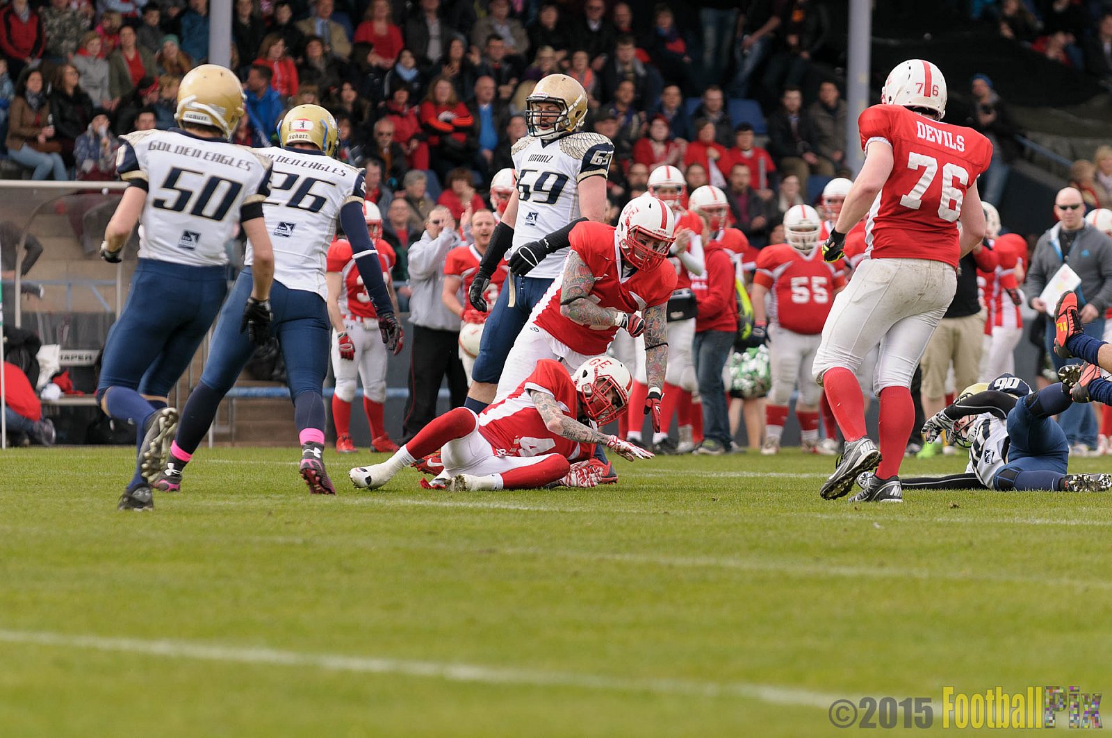 Preseason Game Gelsenkirchen Devils vs. Mainz Golden Eagles - 11.04.2015 Off-Season Game: Gelsenkirchen Devils vs. Mainz Golden Eagles (31:0)